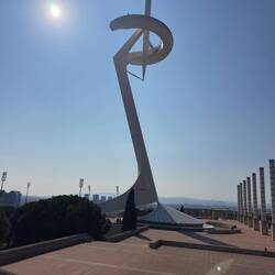 The Olympic stadium and surrounding facilities.