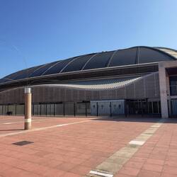 The Olympic stadium and surrounding facilities.
