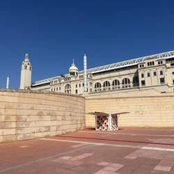 The Olympic stadium and surrounding facilities.