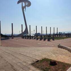 The Olympic stadium and surrounding facilities.