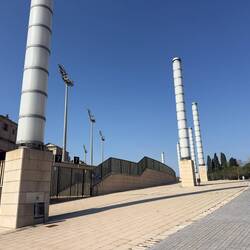 The Olympic stadium and surrounding facilities.