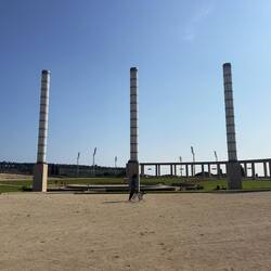 The Olympic stadium and surrounding facilities.