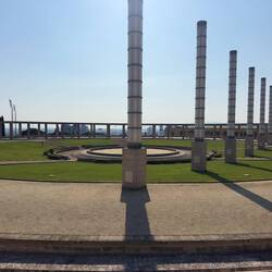 The Olympic stadium and surrounding facilities.