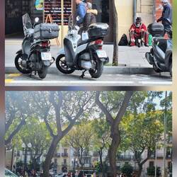 Marionettenspieler und Schulausflug (heute waren sehr viele Schüler-Gruppen unterwegs)