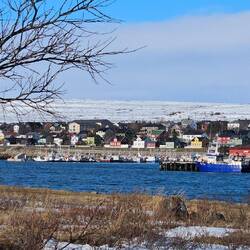 Vadsø ein malerisches Dorf.