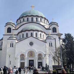 St. Sava temple, built between 1935 and 2004.