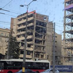 Intentionally left as reminder of the 1999 NATO bombing of Yugoslavia.