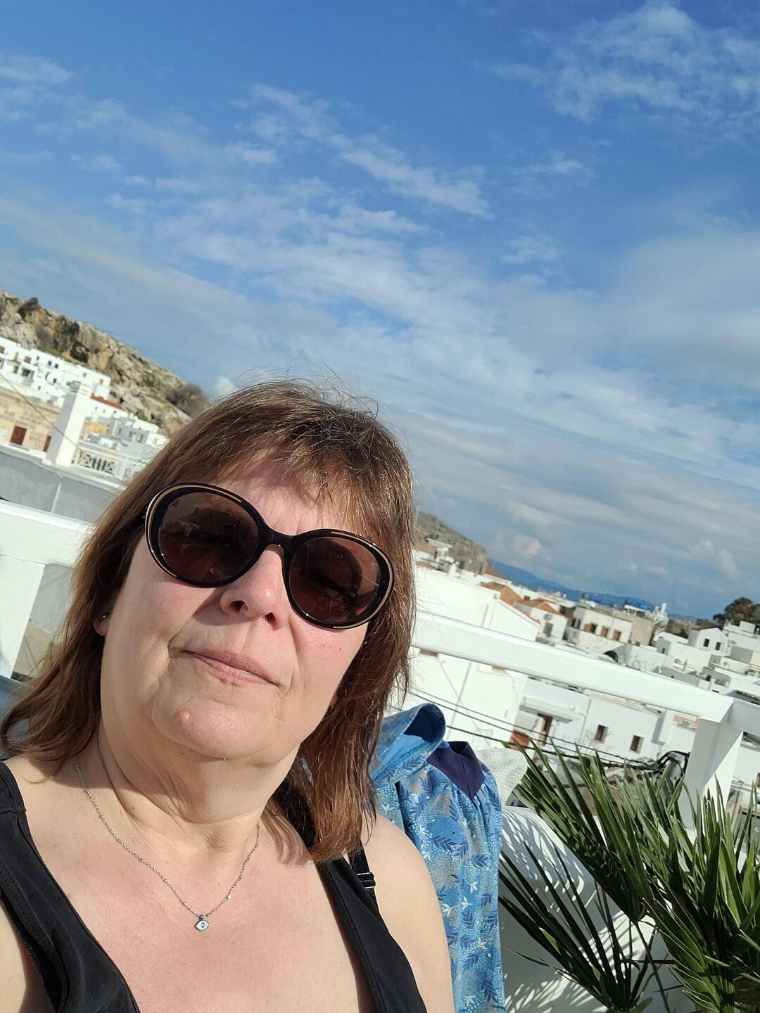 Sonnenterrasse in Lindos