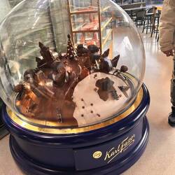 Chocolate globe at Fazer