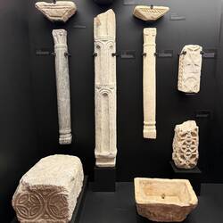 Architectural fragments, 6th to 8th century.