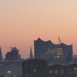 Die Elfi beim Sonnenaufgang