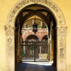 Entrance to Palazzo Sacrati — Reggio Emilia, Italy.