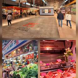 In der großen Markthalle