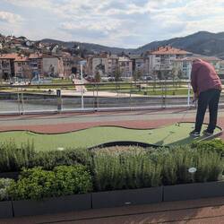 Good-bye Donji Milanovac and hello putting green.