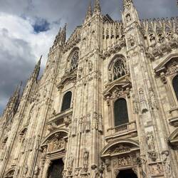 The front facade of the Duomo.