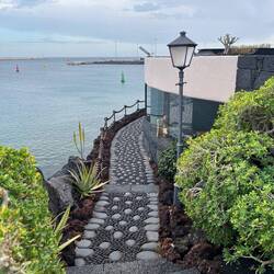 Zugang zum Restaurant Castel San Chose