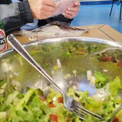 Picknick ist auf dem Schiff überall erlaubt👍