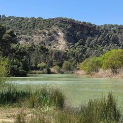 River "Embalse de Gaitanejo" near Malage, after a failed attempt to walk the Camenito del Rey.