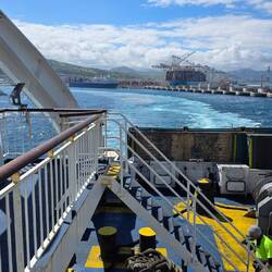 Our Ferry leaves Tanger Med