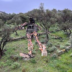 "Jesus" lies in his Olive garden