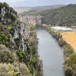 The Lot river from Saint cirque Lapopie
