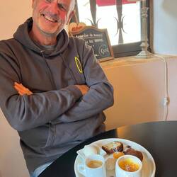 Café gourmand after an incredible meal with three wines