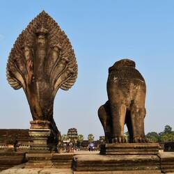 First view of Angkor Wat