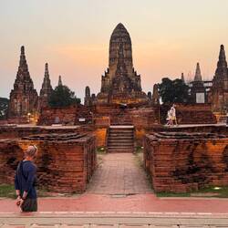 Wat Chaiwatthanaram. A royal temple built in 1630 in the Khmer style.