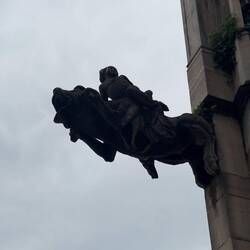 This gargoyle inspired the dog and boy in The Neverending Story.