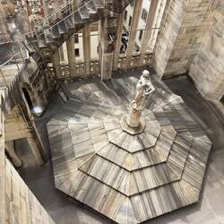 Eve with one of the two boys.