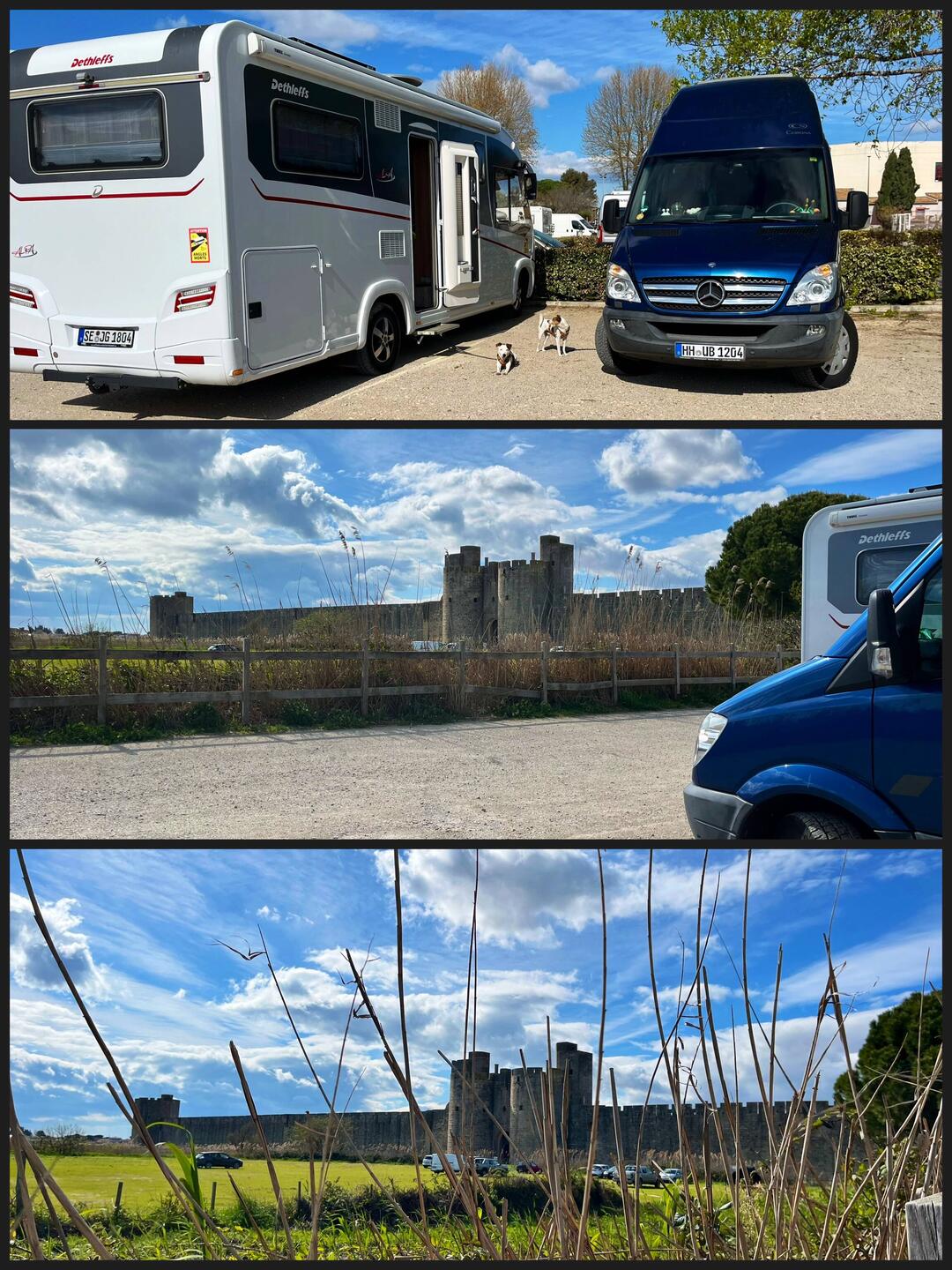 Der SP liegt außerhalb direkt an der Stadtmauer