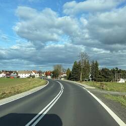 ...das Wetter verbessert sich mit jedem Kilometer.