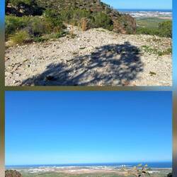 Blick auf Sagunt und Valencia