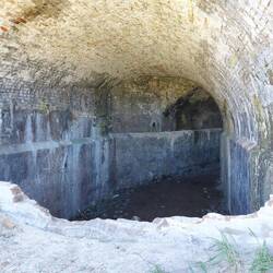 Eine von zwei Zisternen.