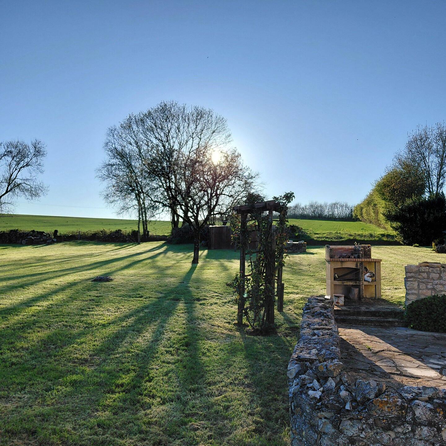 A quintessential evening watching the sun set over the hills beyond