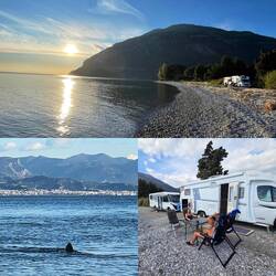 ..und einmal umfallen haben wir schon das passende Plätzchen am Meer für uns erreicht🚐🚐👌🏻