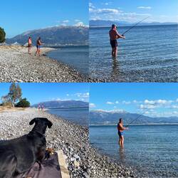 ..ob das ein neues Hobby wird ist noch fraglich🤣,aber Lesley würde auf jeden Fall jeden🎣gerne Fangen