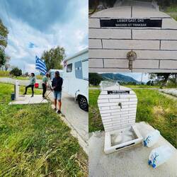 ..am Festland wird gleich noch der letzte Tank gefüllt🚰