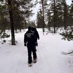 First time snowshoeing