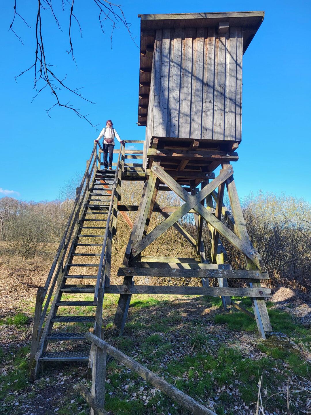 Es gibt sogar einen Aussichtspunkt mit Blick zum Postmoor.