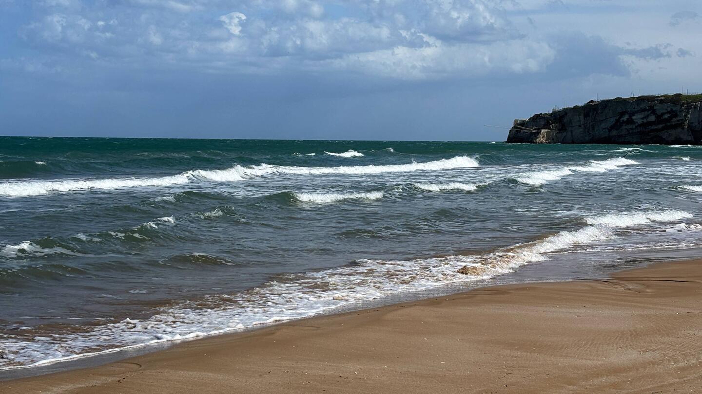 Man merkt schon den Wind vom Meer kommend!