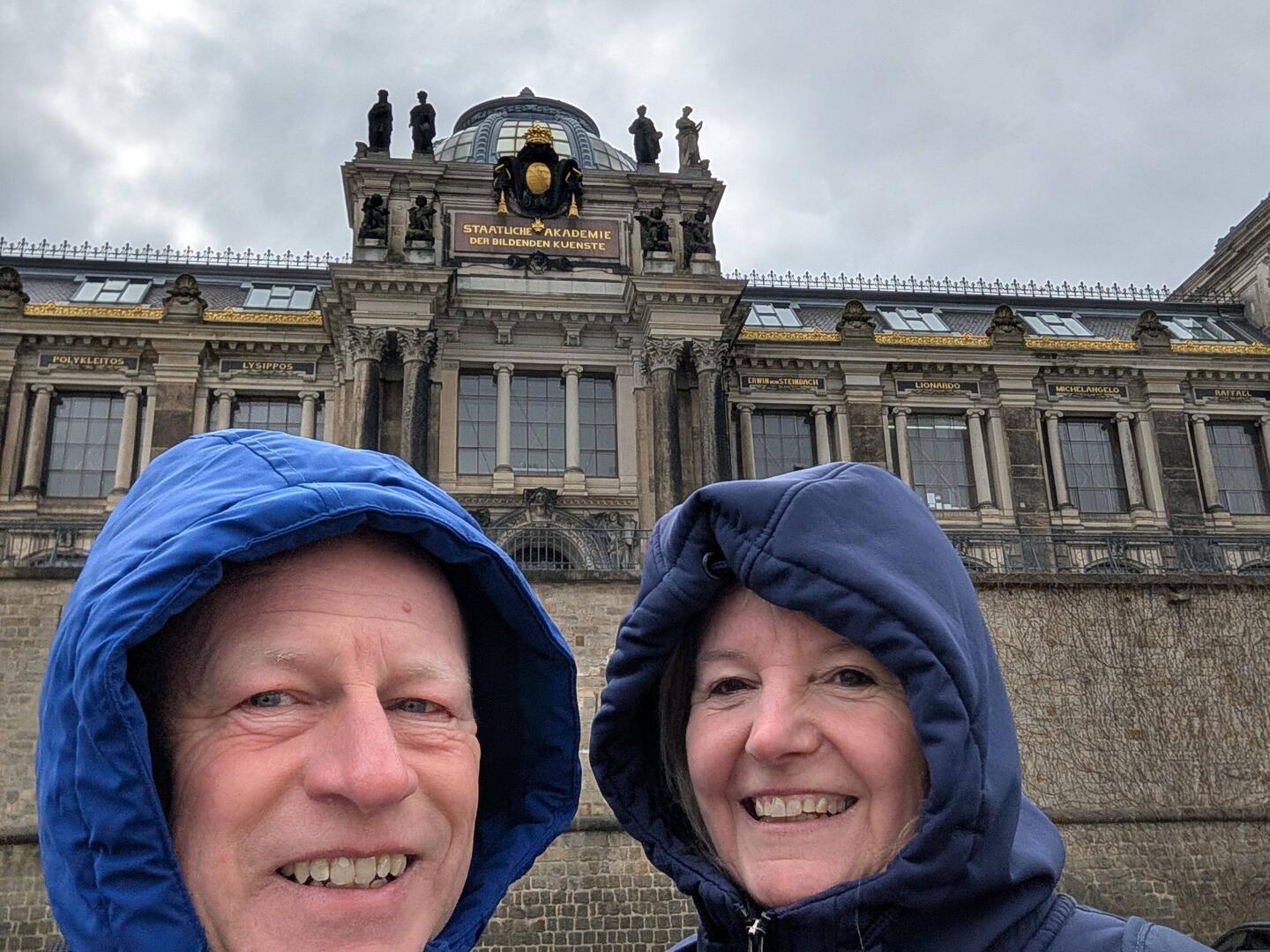 Auf nach Dresden, kalt war es