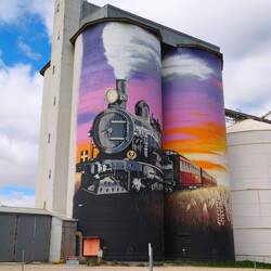Silo Art in Farrell Flat  - grandios!