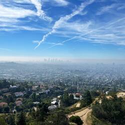 Downtown LA im Dunst einer 20 Millionen Stadt