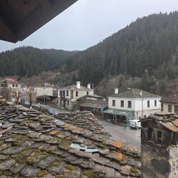 View from our hotel room window