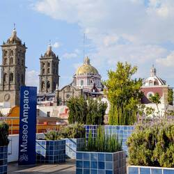 Dachterrasse Museo Amparo mit tollen Ausblick