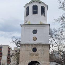 "Raised" church entry to St. Nicholas (Turk height restrictions).