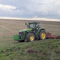 John Deere in the fields of Bulgaria.