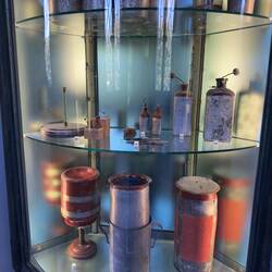 Some of Alessandro Voltiano's instruments and inventions.