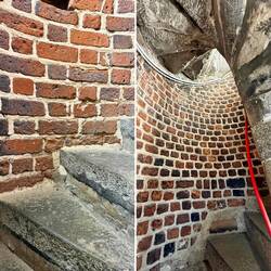 Der Aufstieg mit seinen 304 Stufen geht ganz schön in die Beine!